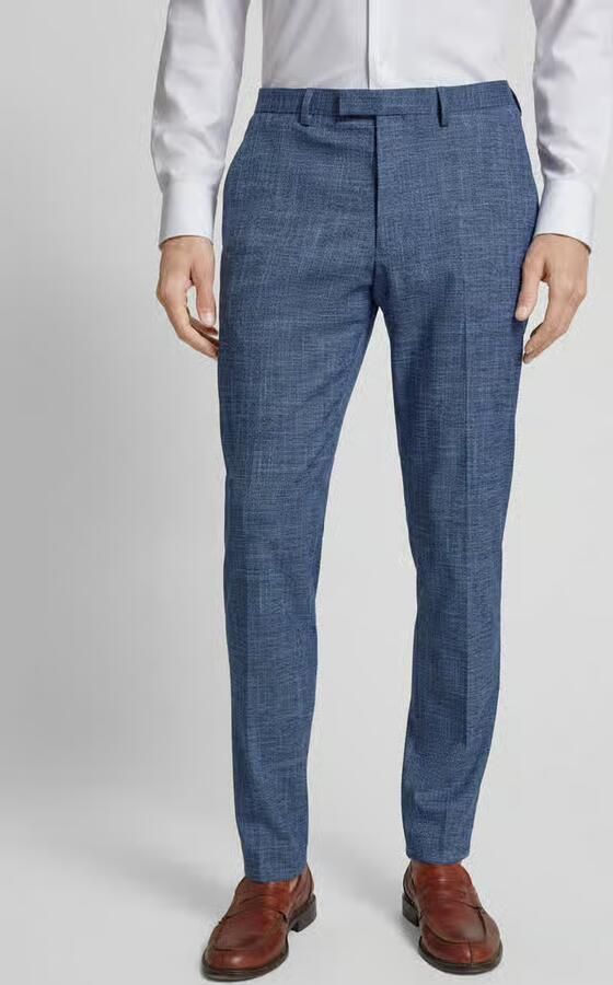 MCNEAL Slim fit pantalon met geweven motief model 'Steve' - Foto 2