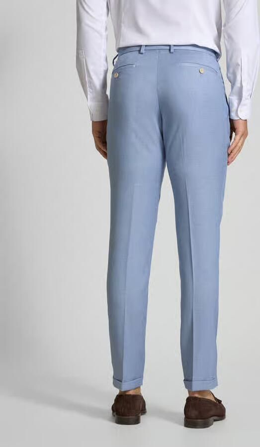 MCNEAL Slim fit pantalon met linnen