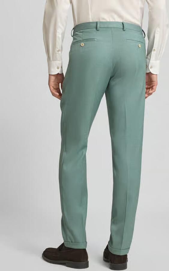 MCNEAL Slim fit pantalon met linnen