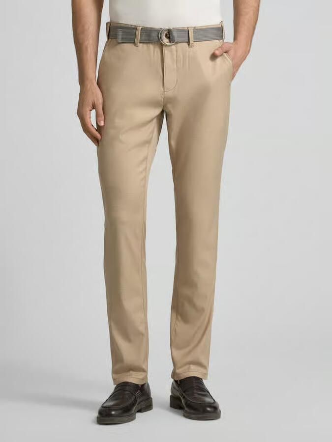 MCNEAL Slim fit pantalon met riem - Foto 2
