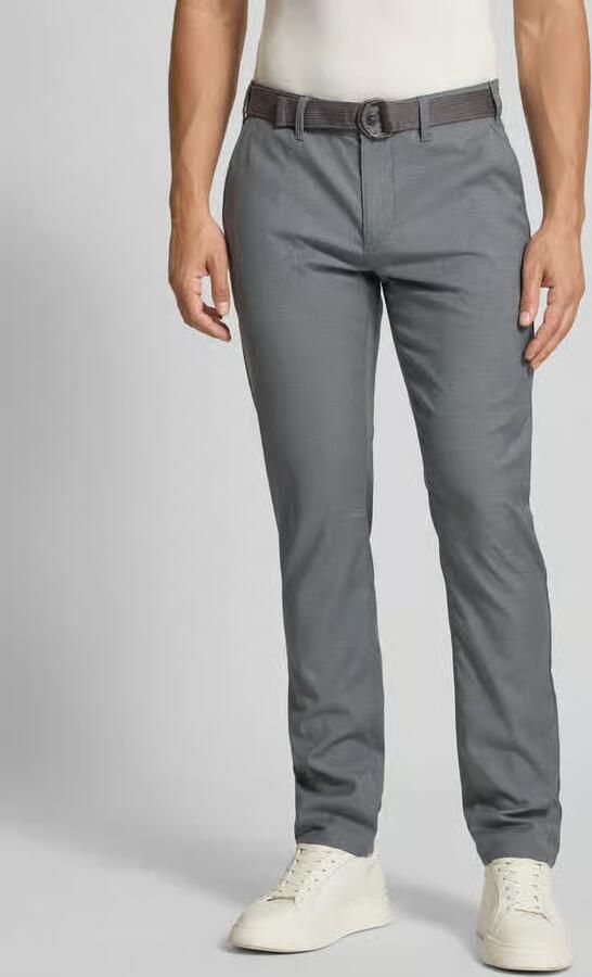 MCNEAL Slim fit pantalon met riem - Foto 2