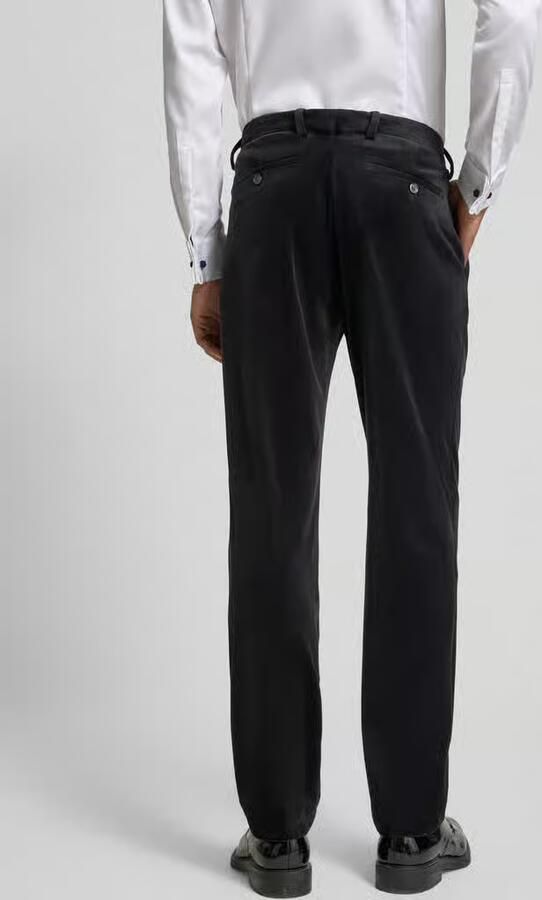 MCNEAL Slim fit stoffen broek van fluweel - Foto 2