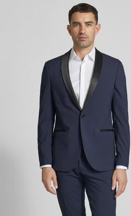 MCNEAL Slim fit 1-knoops colbert met reverskraag - Foto 2