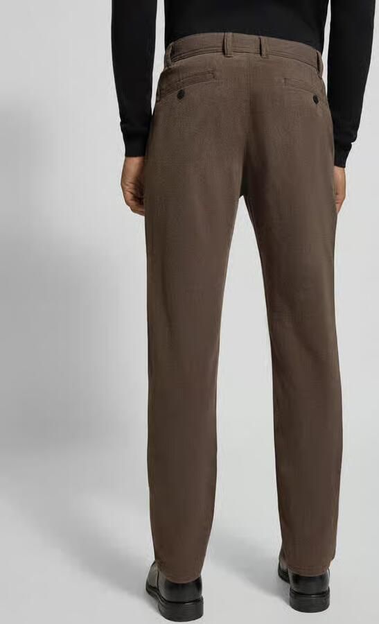 MCNEAL slim fit stoffen broek met achterzakken