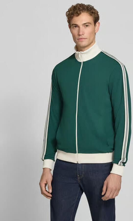 MCNEAL Slim Sweatjack met structuurpatroon - Foto 3