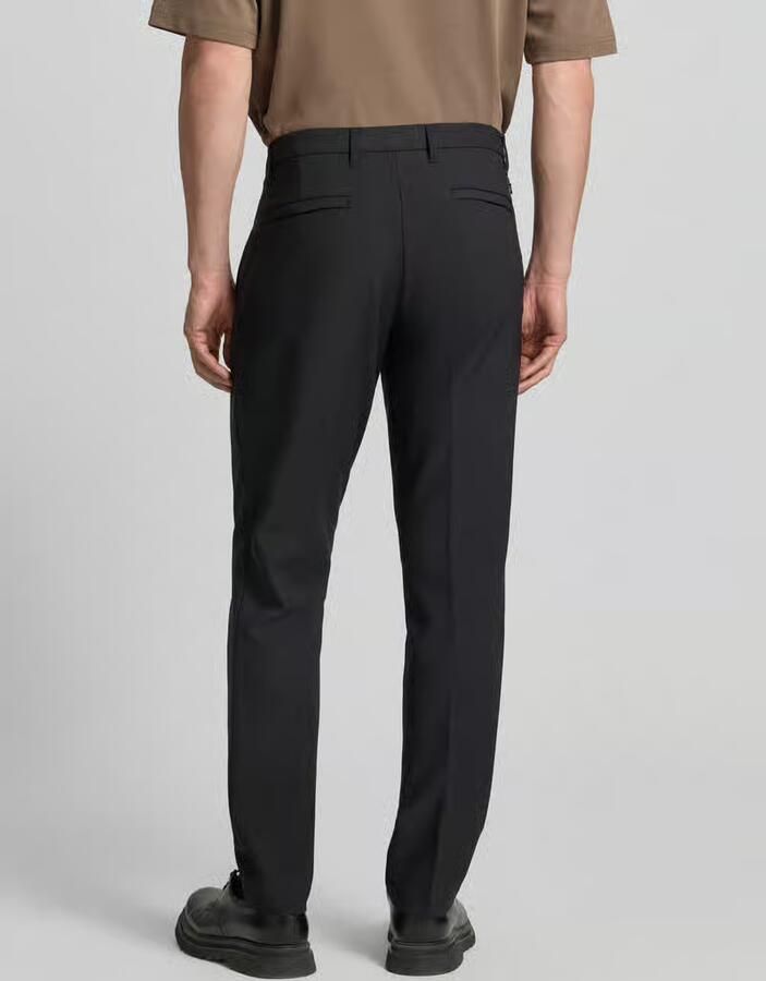 MCNEAL straight fit stoffen broek met persplooien - Foto 2
