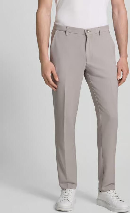 MCNEAL straight fit stoffen broek met persplooien - Foto 2