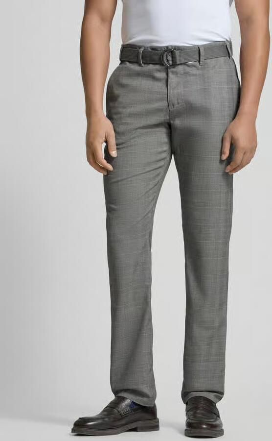 MCNEAL Straight fit stoffen broek met riem - Foto 2
