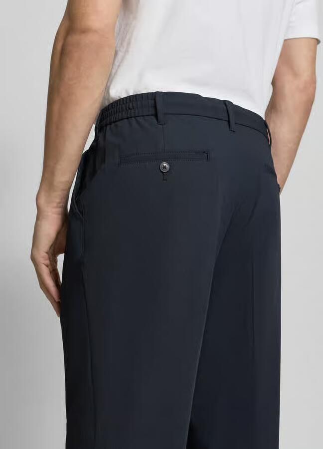 MCNEAL wide leg fit stoffen broek met viscose