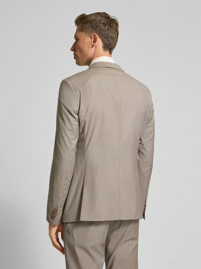 MCNEAL Super slim fit 2-knoops colbert met klepzakken
