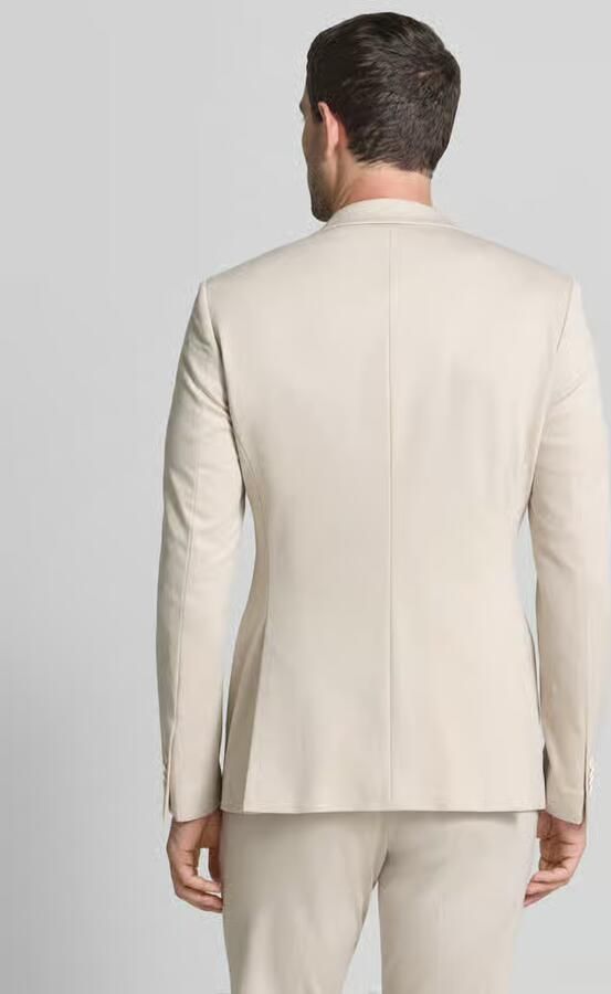 MCNEAL Super slim fit 2-knoops colbert met paspelzakken - Foto 5