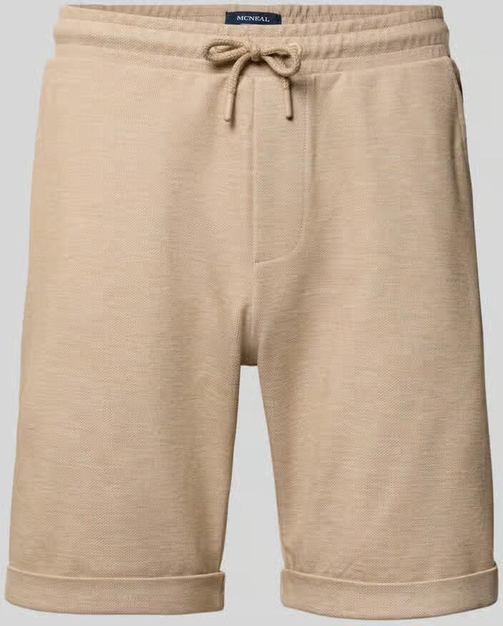 MCNEAL Sweatshorts met elastische band en achterzak - Foto 2