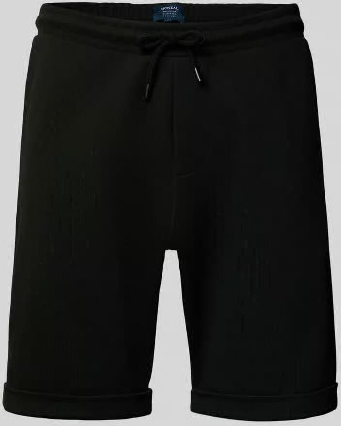 MCNEAL Sweatshorts met elastische band en achterzak - Foto 2