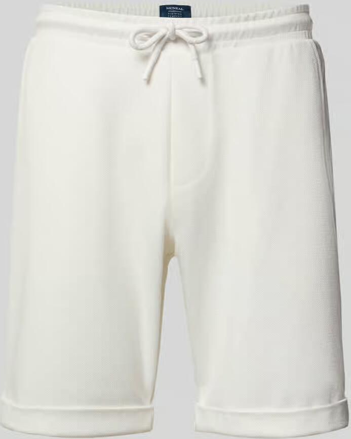 MCNEAL Sweatshorts met elastische band en achterzak - Foto 2