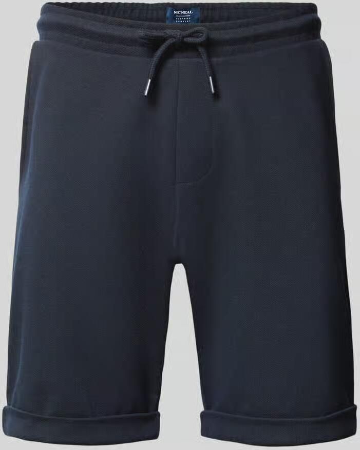 MCNEAL Sweatshorts met elastische band en achterzak - Foto 2