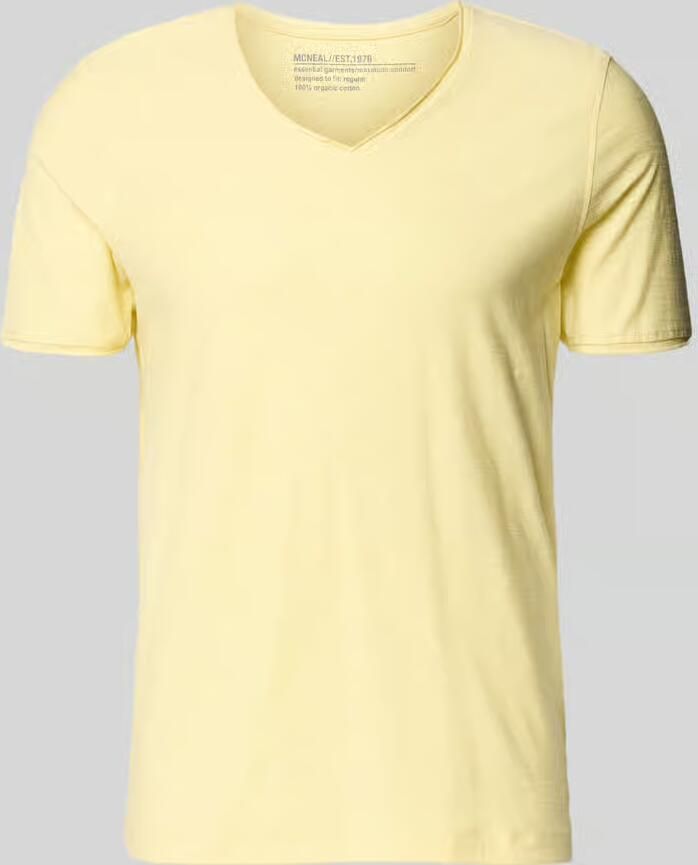 MCNEAL T-shirt met geribde ronde hals - Foto 2