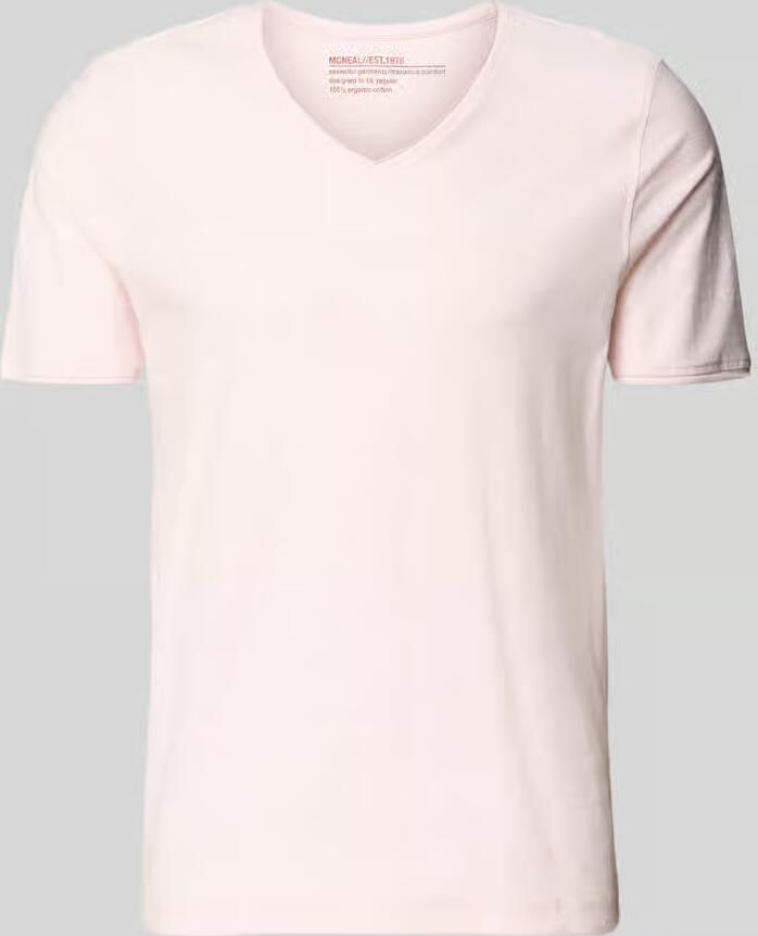 MCNEAL T-shirt met geribde ronde hals - Foto 2