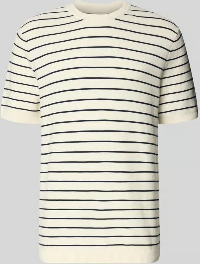 MCNEAL T-shirt met geribde ronde hals - Foto 2
