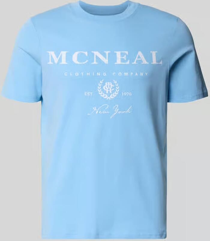 MCNEAL T-shirt met labelprint en ronde hals - Foto 3