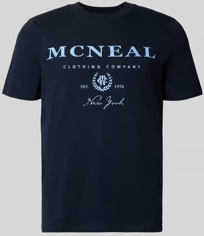 MCNEAL T-shirt met labelprint en ronde hals - Foto 2
