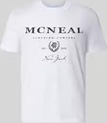 MCNEAL T-shirt met labelprint en ronde hals