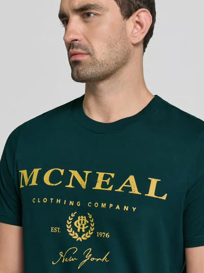 MCNEAL T-shirt met labelprint en ronde hals - Foto 2