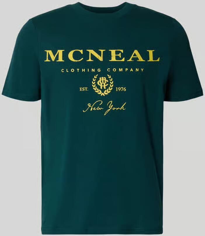 MCNEAL T-shirt met labelprint en ronde hals - Foto 3