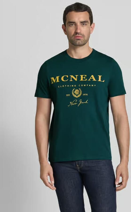 MCNEAL T-shirt met labelprint en ronde hals - Foto 4
