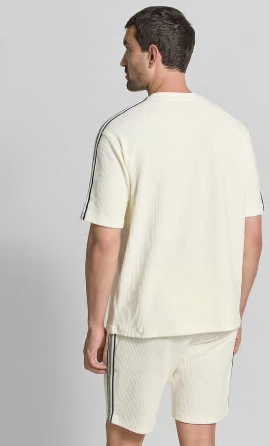 MCNEAL T-shirt met structuurpatroon en ronde hals - Foto 3