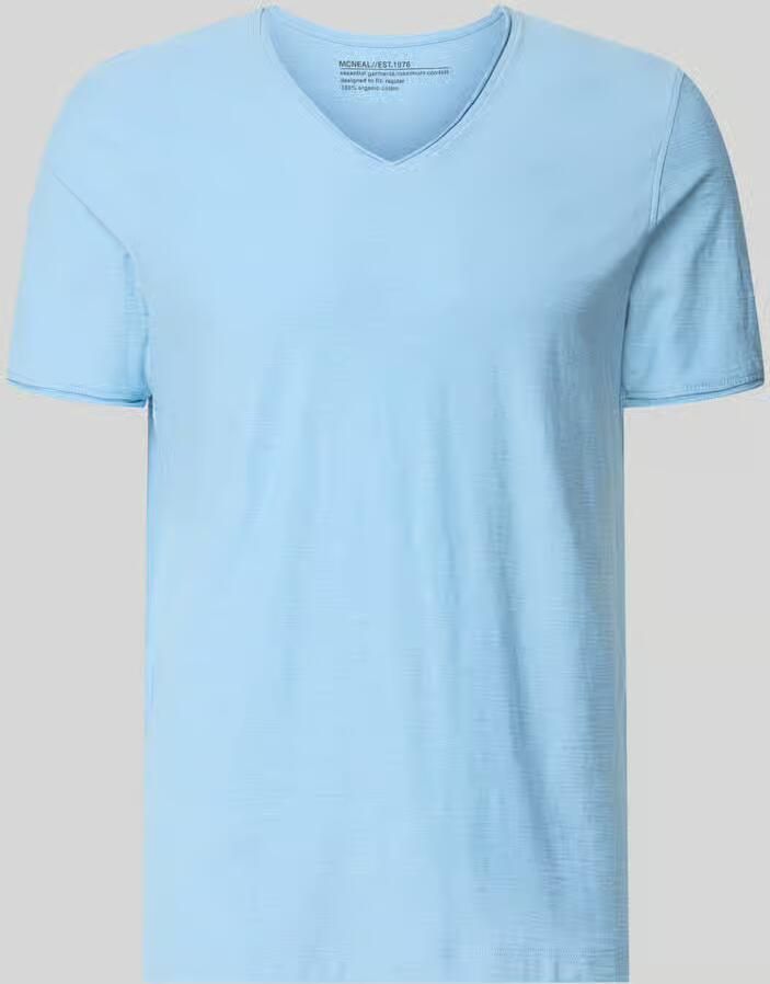 MCNEAL T-shirt met V-hals en rolzoom