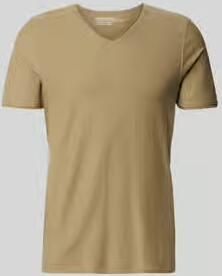 MCNEAL T-shirt met V-hals en rolzoom