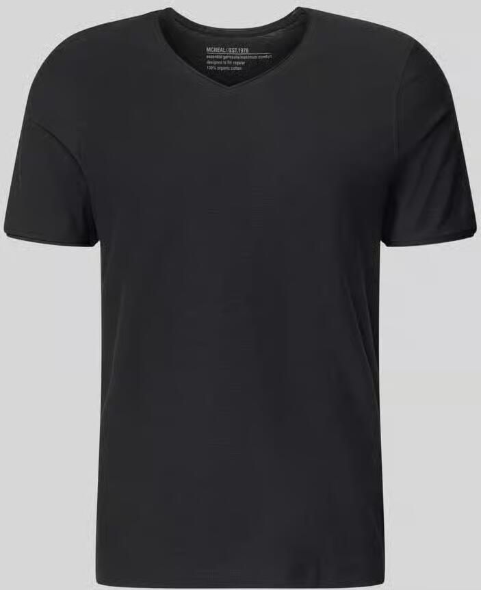 MCNEAL T-shirt met V-hals en rolzoom