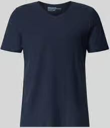 MCNEAL T-shirt met V-hals en rolzoom