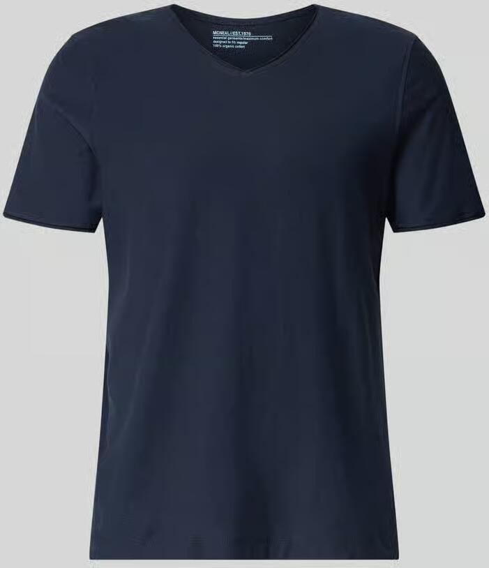 MCNEAL T-shirt met V-hals en rolzoom