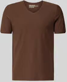 MCNEAL T-shirt met V-hals en rolzoom