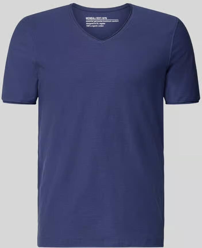 MCNEAL T-shirt met V-hals en rolzoom - Foto 2