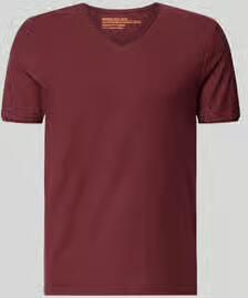 MCNEAL T-shirt met V-hals en rolzoom