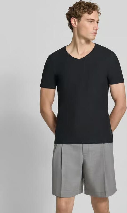 MCNEAL T-shirt met V-hals en rolzoom - Foto 2