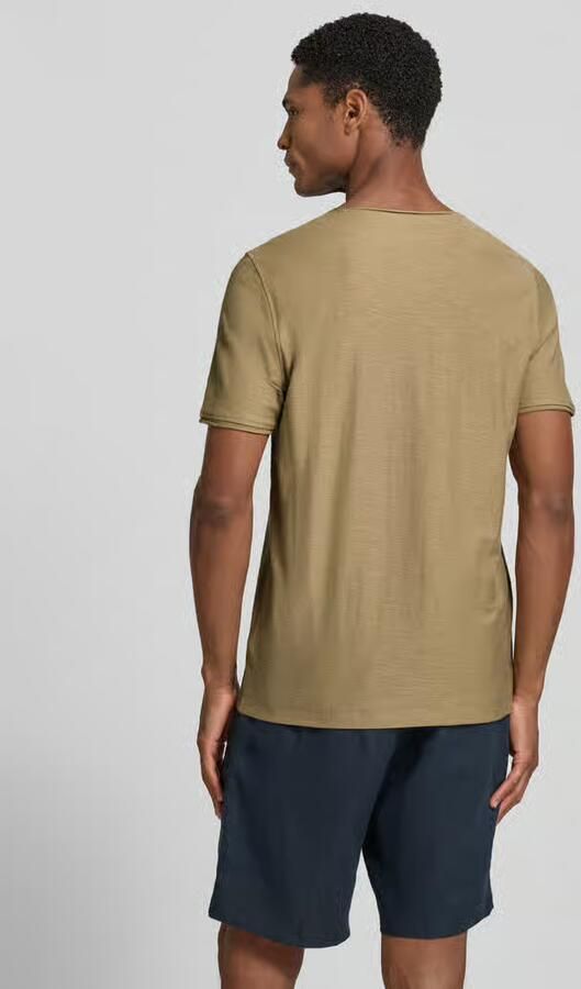 MCNEAL T-shirt met V-hals en rolzoom - Foto 2