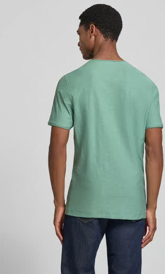 MCNEAL T-shirt met V-hals en rolzoom - Foto 2