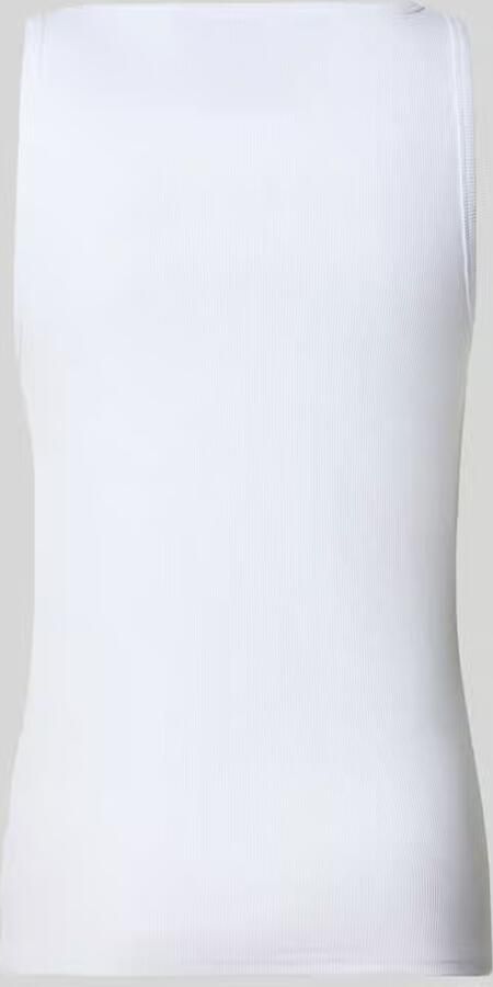 MCNEAL Tanktop in riblook met ronde hals