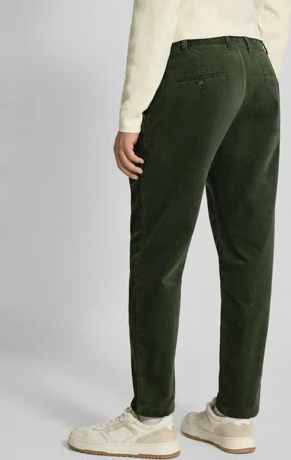 MCNEAL Tapered fit corduroy broek met structuurmotief
