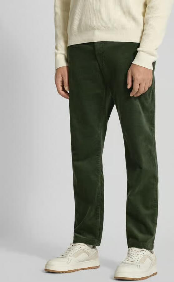 MCNEAL Tapered fit corduroy broek met structuurmotief - Foto 2