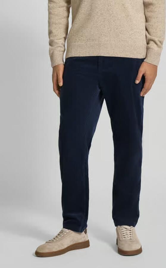 MCNEAL Tapered fit corduroy broek met structuurmotief - Foto 2