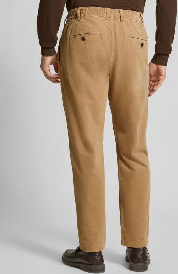 MCNEAL Tapered fit corduroy broek met structuurmotief