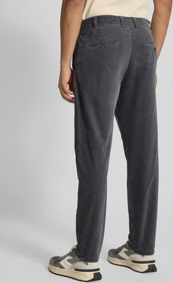 MCNEAL Tapered fit corduroy broek met structuurmotief