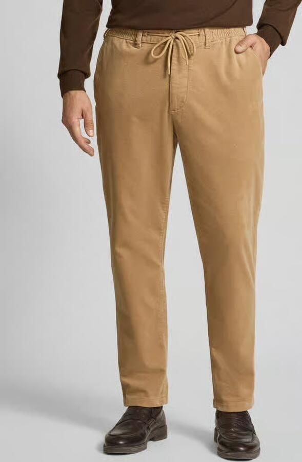 MCNEAL Tapered fit corduroy broek met structuurmotief - Foto 2