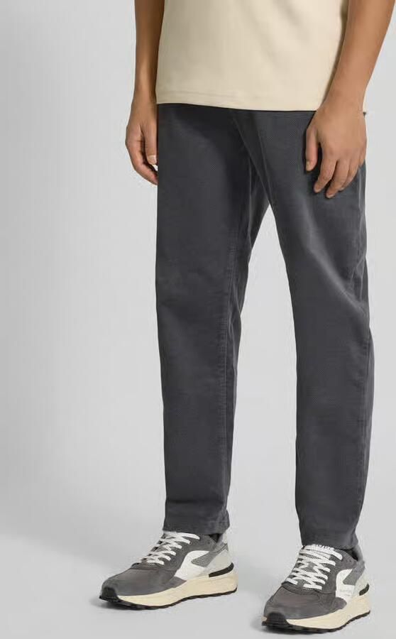 MCNEAL Tapered fit corduroy broek met structuurmotief - Foto 2