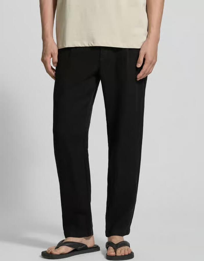 MCNEAL Tapered fit linnen broek met steekzakken - Foto 2