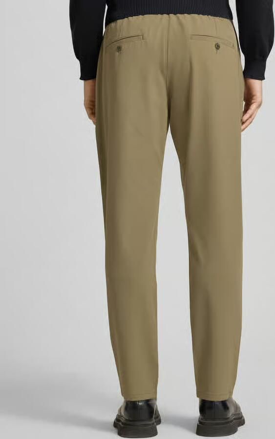 MCNEAL tapered fit stoffen broek met elastische band